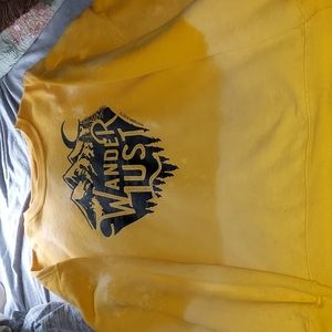 Yellow/orange wander lust southern bliss Co. Hoddie